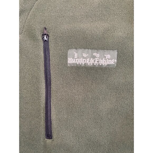HUNTING & FISHING Men's Micro Tee 2X Anti-Pill Fleece Unique‎ V-Split Zip Pocket - Picture 7 of 10